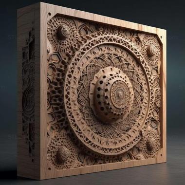 Patterns and decorations stl particle 2 3d model